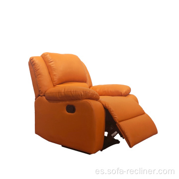 Sofá simple de cuero reclinable de sala de estar de buena calidad